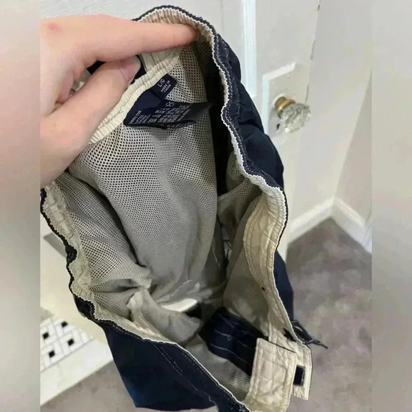 Tommy Hilfiger vintage navy blue long inseam board‎ short swim trunks - Picture 2 of 9